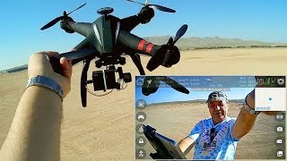 Bayangtoys X22 Three Axis Gimbal Brushless GPS Drone Flight Test Review [upl. by Nylatsirhc]