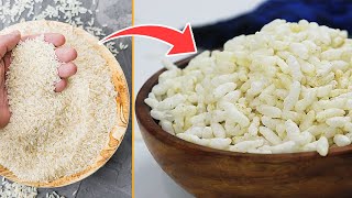 Making of Puffed rice at home  మరమరాలు ఇంట్లోనే ఇలా చేసుకోండి  Maramaralu or Murmura Recipe [upl. by Isborne]