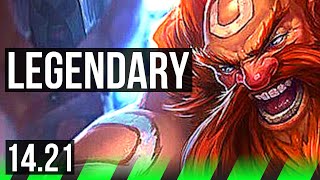 GRAGAS vs LEE SIN JGL  Legendary Rank 12 Gragas  KR Challenger  1421 [upl. by Yelehsa]