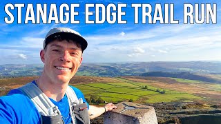 STANAGE EDGE 12 Mile Trail Run  Peak District [upl. by Filide]