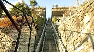 Privater Schrägaufzug in Gordola Hersteller Verbano funicolare  kleine Standseilbahn [upl. by Ignatzia448]