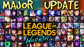 Wild Rift DEĞİŞİYOR BÜYÜK GÜNCELLEME KAPIDA  PATCH 60 MAJOR UPDATE IS COMING [upl. by Gilbye]