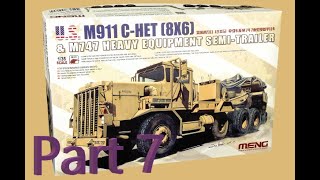 Meng Model 135 US M911 CHET amp M747 SemiTrailer  Part 7 [upl. by Arad]