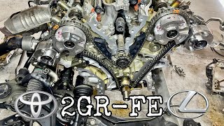 How to Replace The Timing Chain  Set Timing Marks on a Toyota 2GRFE 35L V6 Complete Tutorial [upl. by Akehsar]