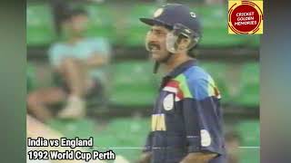 Kris Srikanth  Hard Hitting Indian Batsman  India vs England  1992 Cricket World Cup  Perth [upl. by Eugirne]