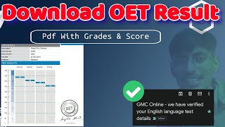 How to Download OET Result  with Grades Sheet [upl. by Etoile]