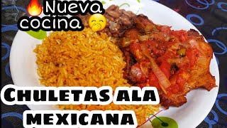 🔥comida Económica 🤤CHULETAS AHUMADAS de puerco🥩🍅 ala mexicana nueva cocina👩‍🍳Martucha F [upl. by Jonme419]