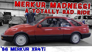 No wannabe here Bodaciously beautiful 86 Merkur XR4Ti in the CAR WIZARD shop Minty fresh [upl. by Anaeed]