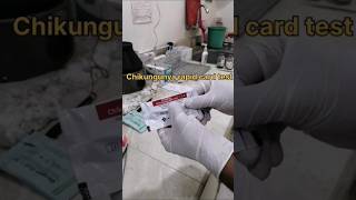 Chikungunya card test  Rapid chikungunya card  card test shorts easylearpathology youtubeshorts [upl. by Odetta]