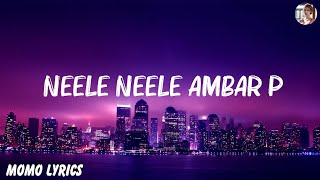 Kishore Kumar  Neele Neele Ambar Par Lyrics [upl. by Blane430]