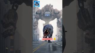 T Rex Roar amp Escape A Thrilling Animated Showdown with a Giant Robot [upl. by Auehsoj]