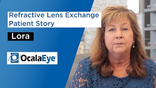 Refractive Lens Exchange RLE Patient Story  Lora [upl. by Skees239]