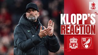 Anfield Emotion FA Cup Win amp returning players  Klopps Reaction  Liverpool 52 Norwich [upl. by Sikko]