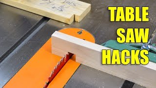 5 Quick Table Saw Hacks  Woodworking Tips and Tricks [upl. by Alesi]