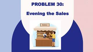 30  Evening the Sales  Ace Quant  Probability Theory [upl. by Neema]