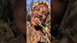 Hadzabe tribe dont Joke with food 😲😂😋 See how he enjoys his favorite Soup 😋🍲hadzabetribe food [upl. by Sieber]