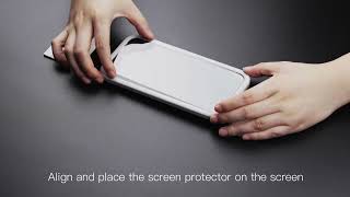 JETech iPhone Screen Protector Installing with Easy Installation Tool [upl. by Grail]