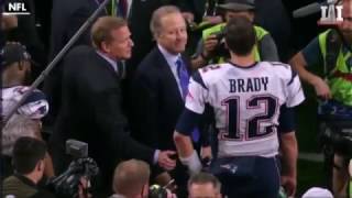 Tom Brady amp Roger Goodell Super Bowl Handshake [upl. by Odoric504]