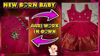 quotAdorable Aari Work Designs for Newborn Baby Gowns  Premium Luxurious Patterns You’ll Lovequot [upl. by Yelir489]