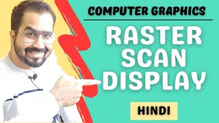 Raster Scan Display Explained in Hindi l Computer Graphics Course [upl. by Lorette]