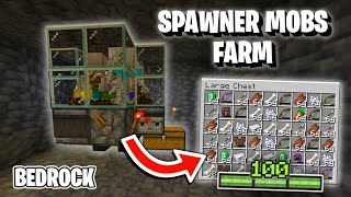 EASY MOBS SPAWNER XP FARM Minecraft Bedrock 121 MCPEXboxPS4Nintendo SwitchWindows 10 [upl. by Ebeneser]