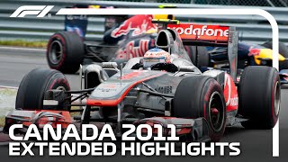 Extended Race Highlights  2011 Canadian Grand Prix [upl. by Tally348]