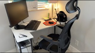 How to assemble a Mainstay Ergonomic office chair from Walmart [upl. by Rimma]