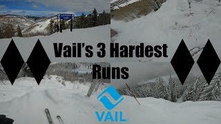 My 3 Hardest Runs at Vail 4K [upl. by Kathy]