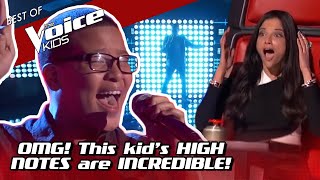 His AMAZING VOCAL RANGE left the coaches SPEECHLESS in The Voice Kids [upl. by Fondea]