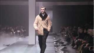 Corneliani FW 13 fashion show  Fusion style walks the runway among water lilies [upl. by Yrreg]