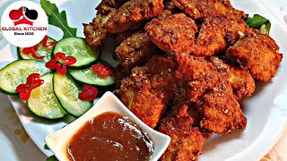 Lahorei Fish Fry Recipe  Amritsari Fish Fry  Fish Pakora  Crispy Fish Global Kitchen urdu hindi [upl. by Saidel]