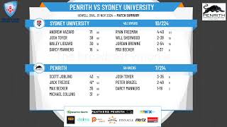 Penrith v Sydney University [upl. by Yreva]