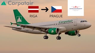 VOL RIGA EVRA  PRAGUE LKPR CARPATAIR A319100 MSFS 2020 [upl. by Nocaj]