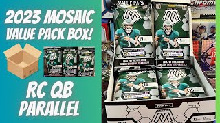 📦 Value Pack Box 2023 Mosaic Football 12 Packs 🏈  Top Rookie QB Parallel [upl. by Rramo658]