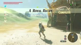 Zelda Breath of the Wild  A Royal Recipe Side Quest  Central Tower Region [upl. by Eanom840]