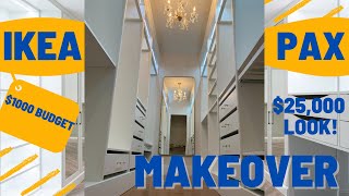 IKEA PAX CLOSET MAKEOVER [upl. by Belac898]