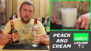 Peach and Cream Cocktail Recipe  Peach Schnapps Drinks  Vodka Drinks [upl. by Nelleeus554]