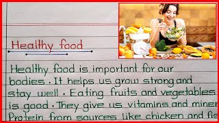 Healthy Food EssayParagraph in English🔥1020 Lines on Health Food🔥Health Food Information [upl. by Paco]