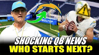 🔥 OUT NOW WHO WILL START AT QB FOR THE CHARGERS COACH HINTS AT A SHOCKING MOVE CHARGER NEWS [upl. by Enoed]