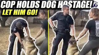 Cop Walks Onto Prlivatr Property And Tries To Take The Owners Dog [upl. by Lawry]