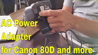 LPE6 LPE6N Battery AC Power Adapter for Canon EOS and more [upl. by Gnod234]