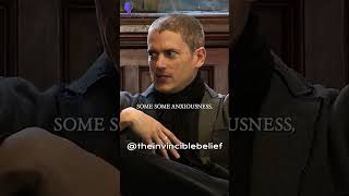 How Wentworth Miller deals with nervousness shorts [upl. by Elehcor]