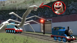 Building a Thomas Train Chased By New Cursed Thomas and Friends Family Monster In Garrys Mod [upl. by Falito]