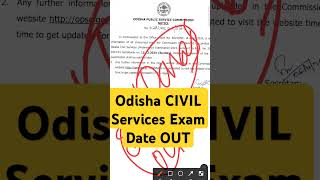 Odisha CIVIL Services Exam Date Out ASO Odisha OPSC [upl. by Marv812]