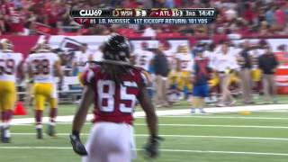 Atlanta Returner JD McKissics 101Yard TD Preseason  Redskins vs Falcons  NFL [upl. by Llemij16]