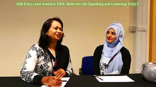 4 Tasks in one complete video ESB Entry of ESOL Skills for Life Speaking and Listening Entry 2 [upl. by Phillipe]