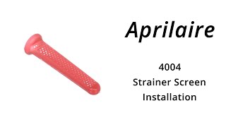 AprilAire 4004 Strainer Screen Installation [upl. by Adirf259]