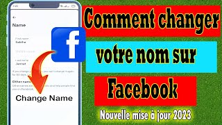 Comment changer votre nom sur le profil Facebook nouvelle mise à jour 2023 [upl. by Waddell575]