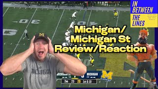 Michigan vs Michigan State ReviewReaction “LIVE” [upl. by Lebanna]