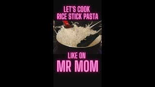 shorts Does Rice Stick Pasta Really Cook Like It Did in Mr Mom We Had To See For Ourselves [upl. by Airotnahs]